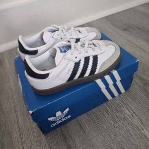 Adidas Samba Kids White Black Sneakers